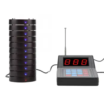 

Calling Pagers System Maximum 999 Pagers Restaurant Pager System 1.5km Connection Wireless Queue Calling System