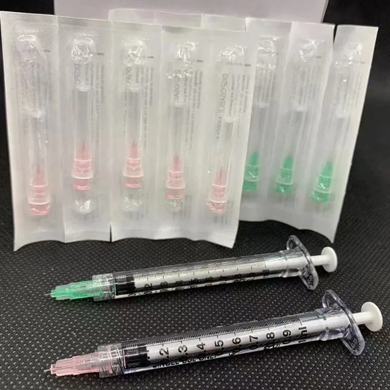 34G 1.5/2.5mm Sterile Meso Needle Lip Needles for HA Acid Hyaluron Pen Syringe Remove Wrinkle Tool