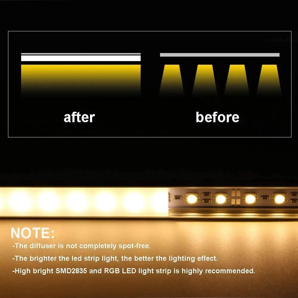 Saluran Aluminium 50cm Untuk Strip Led Bentuk V Gaya U Profil Aluminium Dengan Diffuser Penutup Pc Susu Led Pemegang Lampu Strip Bar Led Bar Lampu Aliexpress