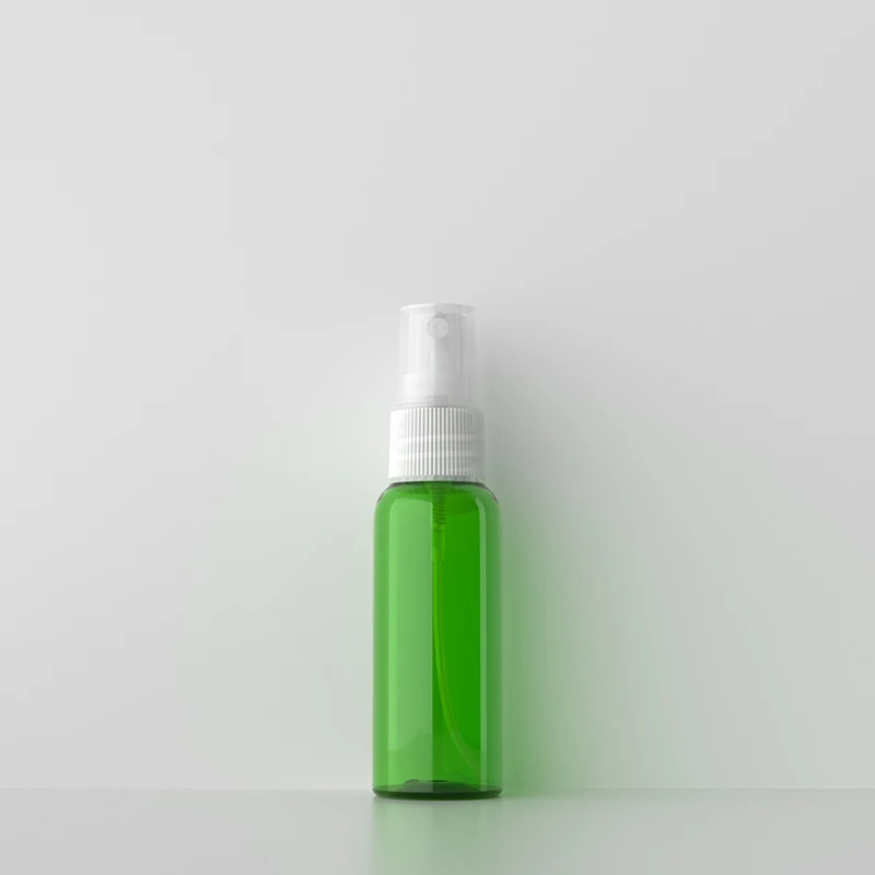 50 шт. круглый спрей пластиковый контейнер для хранения воды пустые бутылки Сплит зарядная станция тонкий туман может - Цвет: green bottles 50 pcs