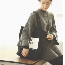 Стиль Южная Корея SZ Стиль Знаменитостей оригинальная Одиночная сумка тканевая через плечо художественная и художественная Холщовая Сумка женская экологичная