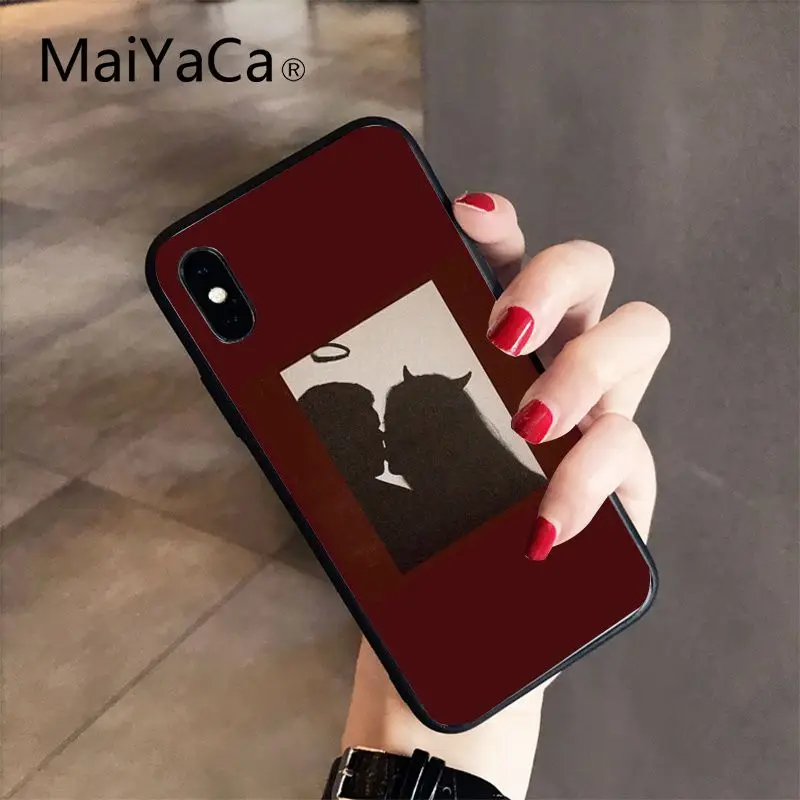 MaiYaCa для iphone 7 XSMAX чехол дьявол женщина Рисунок живопись ТПУ чехол для iphone X 8 7 6 6S Plus X 5 5S SE XR XS XSMAX - Цвет: 5