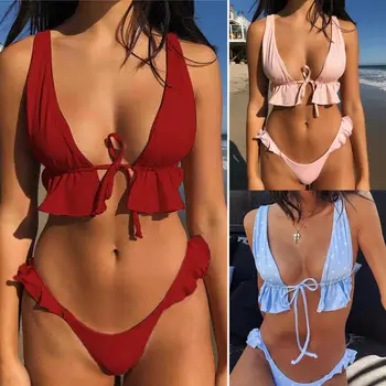 

Sexy Women Bandage Monokini Bikini Push Up Swimsuit Swimwear Bathing Beachwear