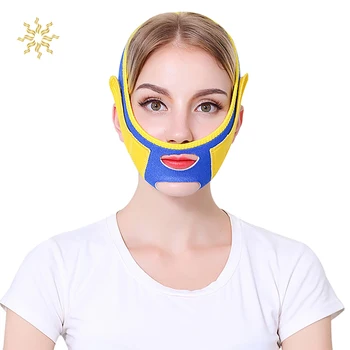 

1Pcs Face Chin Cheek Lift Up Slimming Slim Mask Blue Yellow Belt Bandage Band Reduce Double Chin Skin Facial Massager Skin Care
