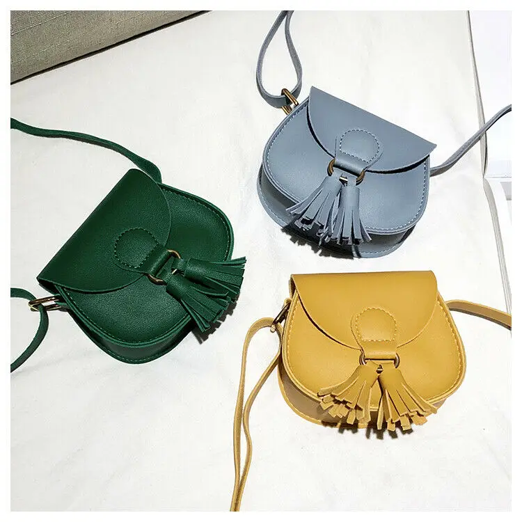 Citgeett Fashion Baby Girls Handbag Leather Shoulder Mini Bag Purse Ladies Crossbody Satchel Tote Solid