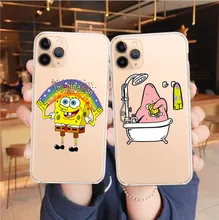 Funny Spongebob Piestar Case For iPhone 11 pro MAX XS XR 6 6S 7 8 Plus 5 5S SE Soft silicone Phone Cove case