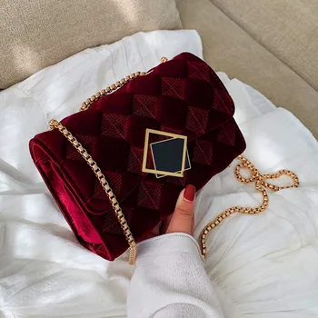 

2020 Famous Brand Designer Women Handbag Suede Leather Bag Chain Messenger Bag Shoulder Bag Sac A Main Femme Lock Crossbody Bags