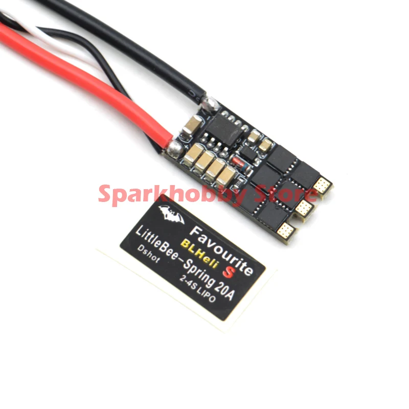 4 шт. FVT LittleBee pequena abeja primavera 20A BLHeli_S CES DSHOT BLHeli S Control de velocidad a 2-4S para FPV Raing drone