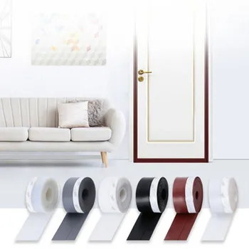 

2pcs/set long 1 m 45MM Self adhesive Door Window Draught Dust Insect Seal Strip Window Sealing Strip Soundproofing 2020