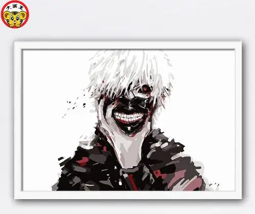 

paint by number art painting by numbers anime "Tokyo Ghoul"