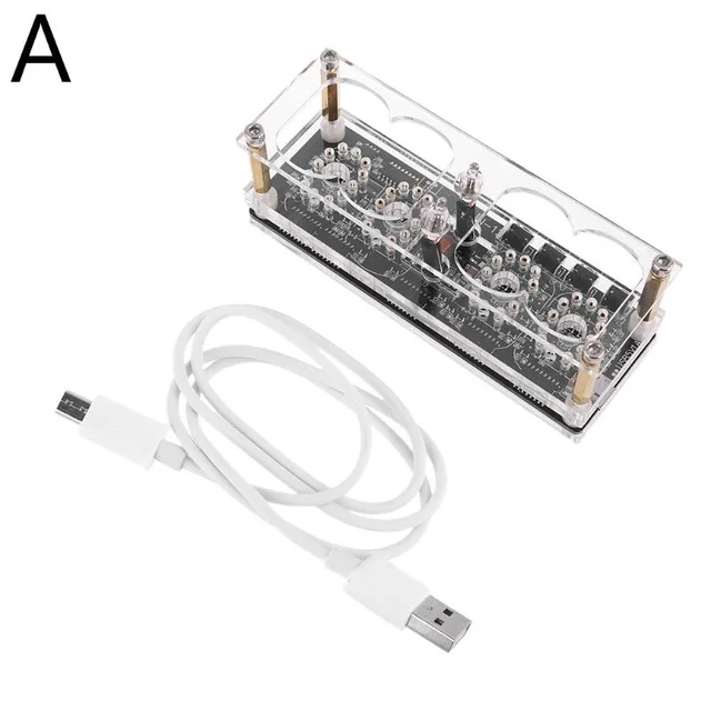 DIY 4 бит RGB светодиодный цифровой свет Плата часов Nixie набор электронные