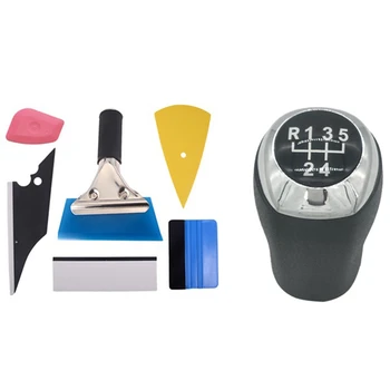 

Window Film Tint Tool Kit with Auto 5 Speed Manual Stick Gear Head Shift Knob Lever Shifter