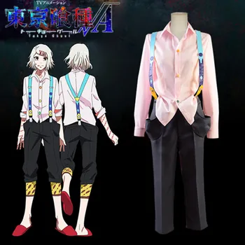 

Tokyo Ghoul JUZO SUZUYA REI Men Women Cosplay Costume Anime Uniform shirt Rompers