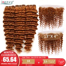 Best Price Brazilian Deep Wave Bundles With Frontal Colored Bundles With 13*4 Lace Closure Blonde Human Hair Bundles Middle Ration Non-Remy Best Price Brazilian Deep Wave Bundles With Frontal Colored Bundles With 13*4 Lace Closure Blonde Human Hair Bundles Middle Ration Non-Remy