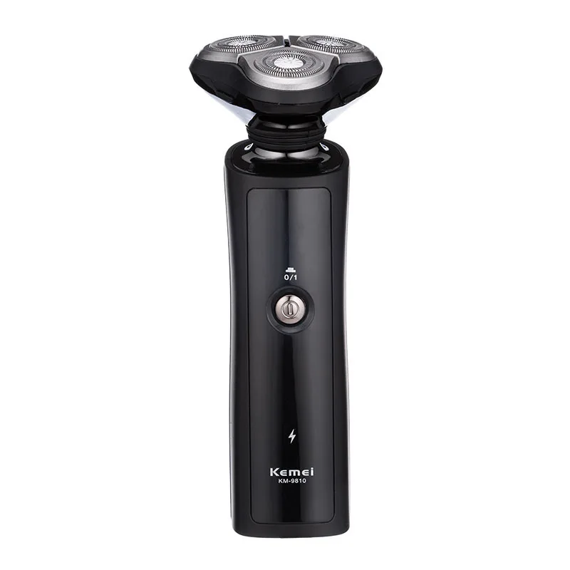 

US Bureau of KM-9810 New Style Three Cutter Head Rotating Shaver Wholesale Electric Shaver Rechargeable Tick Shaver