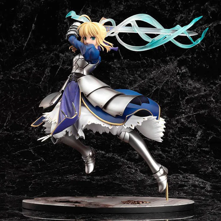 Аниме Fate Stay Night Saber Lily Excalibur ПВХ фигурка Модель Коллекционная фигурка игрушка Brinquedos 25 см B19