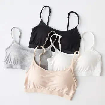 

BRA Sexy Women One-Piece Crop Top Wireless Softy Sexy Backless Women Cropped Tops Adjustable Straps Elastic Underwear