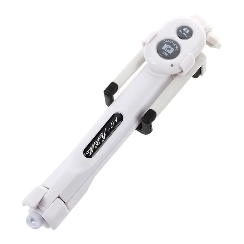 

Hot 3C-Extendable Handheld Selfie Self Phone Stick Monopod Tripods Bluetooth Remote Shutter White