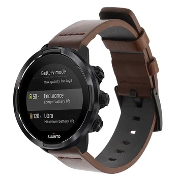 

Replacement For Suunto 7 9 baro Bands Leather Straps Band Interchangeable Smart Fitness Watch Band With Stainless for Suunto 9 7