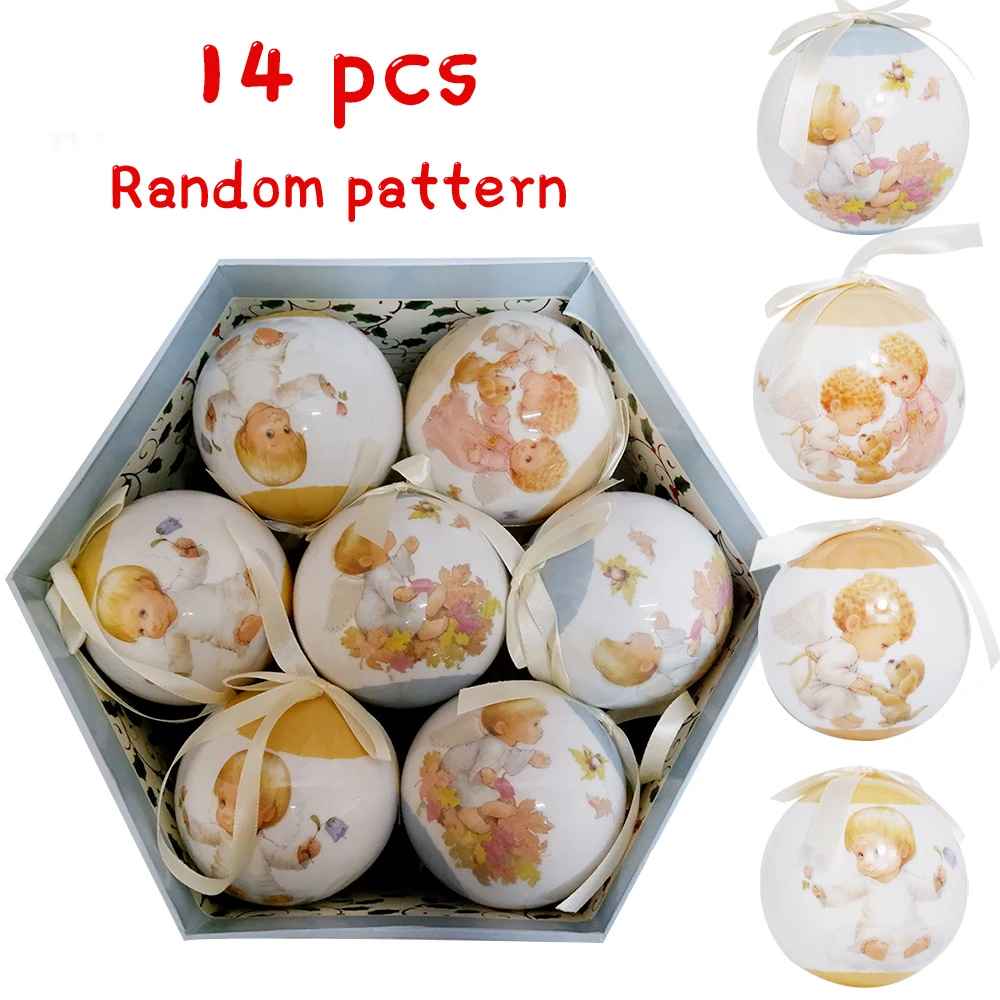 thumbnail image 1 of 14 bolas de árbol de Navidad de 7,5 cm, adornos colgantes, bolas de plástico, decoraciones para el hogar, vacaciones, Navidad, Año Nuevo, regalo, 1 of 5