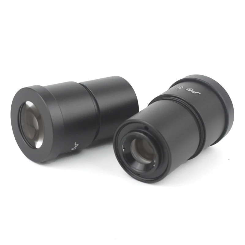 One Pair WF10X WF15X WF20X WF25X WF30X Eyepiece for Stereo Microscope Wide Field 20mm 15mm 10mm 9mm WF10X/20 High Eye-Point stereoscopic microscope eyepiece