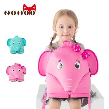 

NOHOO backpack for girls kindergarten cute Anti-lost toddler backpack for children's waterproof school bags for girls boys