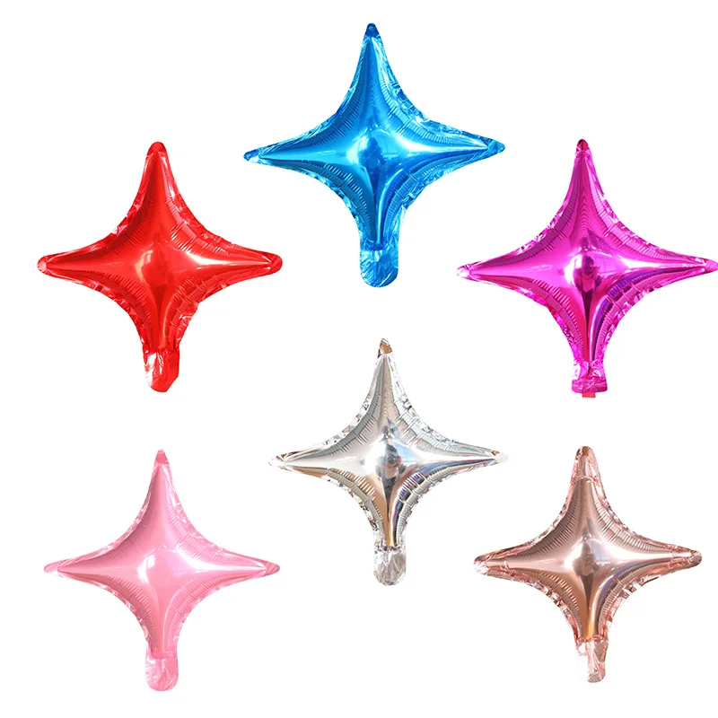 20pcs 10inch Four Stars Foil Helium Balloons Star Air Globos Birthday Theme Party Decoration Wedding Baby Shower Party Supplies