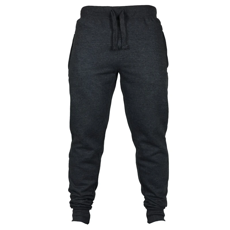 Dark Gray Осенние Baitao новые Droppshiping мужские джоггеры штаны для активных тренировок однотонные спортивные штаны для тренировки бега со шнурком d88 - Цвет: Dark Gray