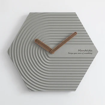 

Geometric Large Wall Clocks Simple Quiet Wall Clocks Art Creative Living Room Modern Zegar Naklejany Industrial Decor AC50ZB