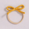1pcs Wool Bow Elastic Baby Headband for Newborn Girls Hairbands Bowknot Infant Classical Headwear Turban Baby Hair Accessories 4
