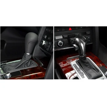 

Real Carbon Fiber Manual or Automatic Car Gear Shift Knob Shifter Lever Black with Wear-resistant for Audi A61/Q5/A5/A4L/Q7