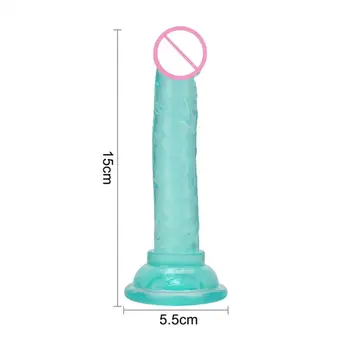 Realistic Dildo Anal Masturbator  Lightweight Sex Toys for Couples Jelly Dildo Suction Cup Penis Thrusting Pleasure Wand 6