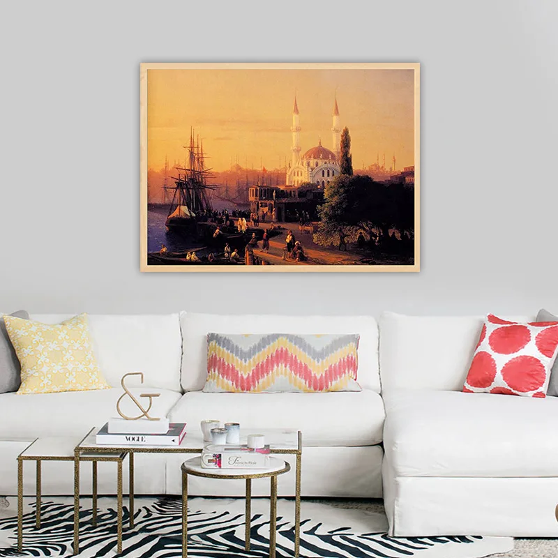 Diy живопись по номерам Ивана constantinovich aivazovsky constantinople детальная учебная денкоративная краска для взрослых ручной рисунок