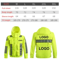 Men's Reflective Waterproof Rain Jacket