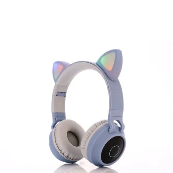 

Bluetooth headset net red light cartoon headwear female cat ear wireless Bluetooth headset bt-028c