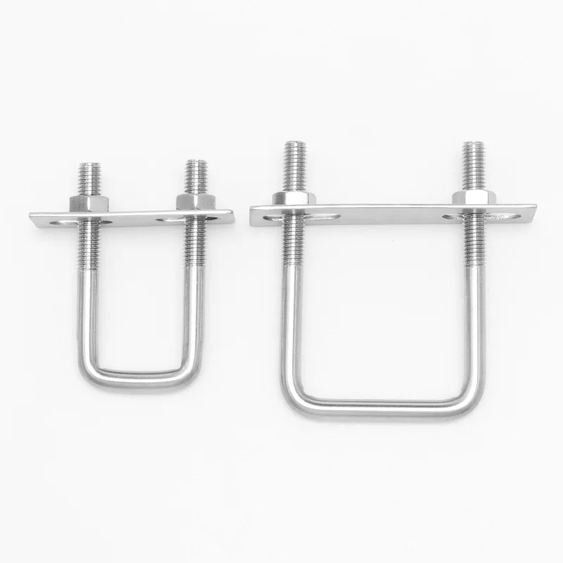 Bulloni A U In Acciaio Inox 304 - Vari Diametri (100-200 Mm) E Lunghezze, Per Fissaggio Tubi E Telai