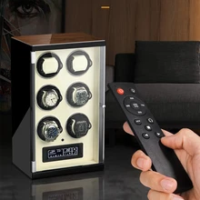

Luxury White Mechanical Watch Winder Box Automatic Watch Winding Storage Box 5 Modes Silent Motor Modern Intelligent Winder Box