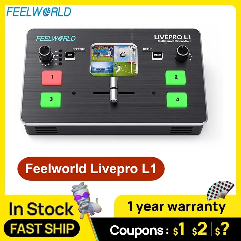 FEELWORLD LIVEPRO L1 мульти-формат видео микшер 4 x совместимому с HDMI входами нескольких