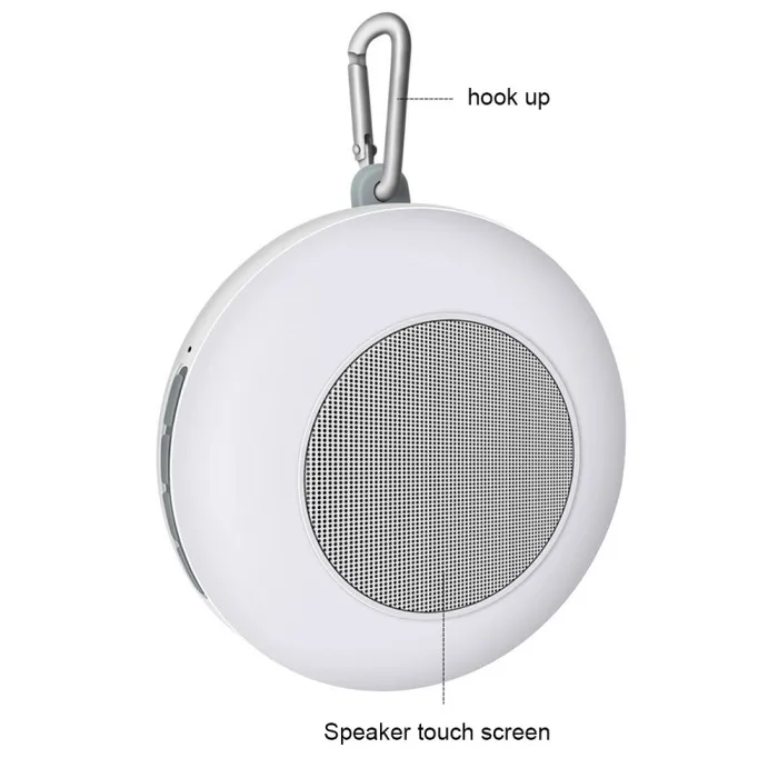 Беспроводной Bluetooth динамик светодиодный ночник сенсорный прикроватный светильник водонепроницаемый с карабином WWO66