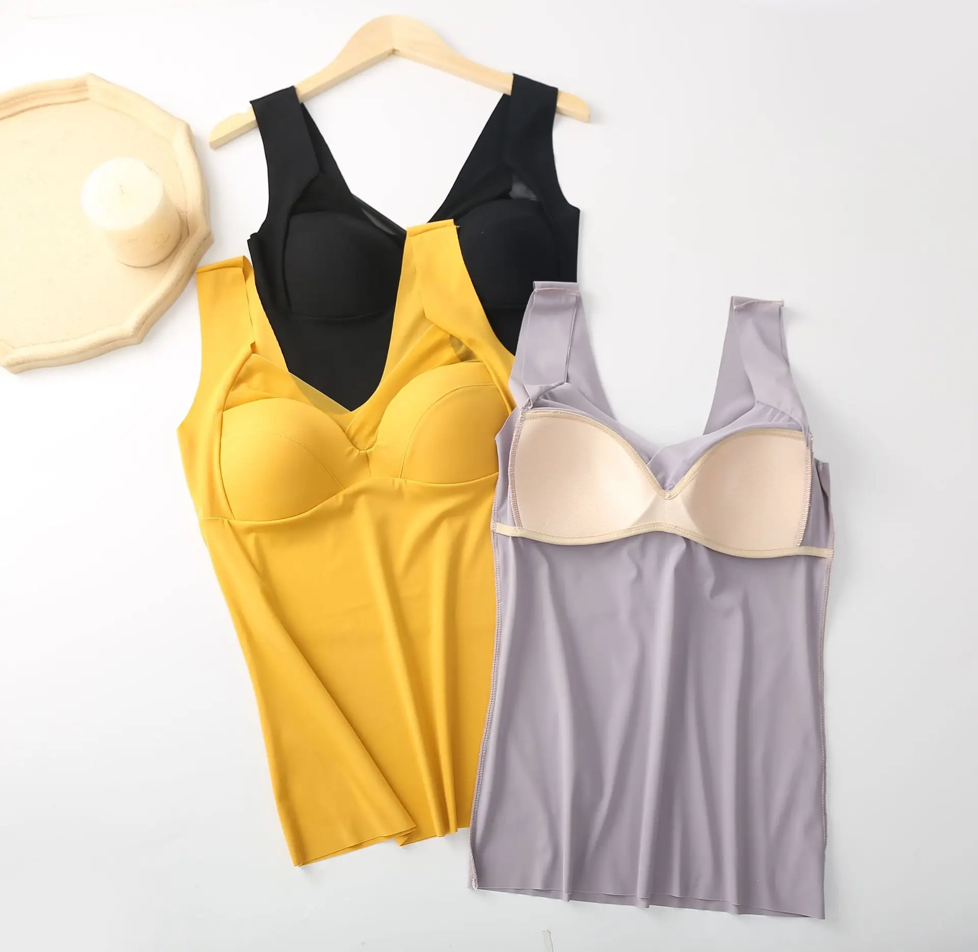 Women Warm Waist Trainer Tummy Control Slim Body Shaper Underbust Corset Hook Tank Tops