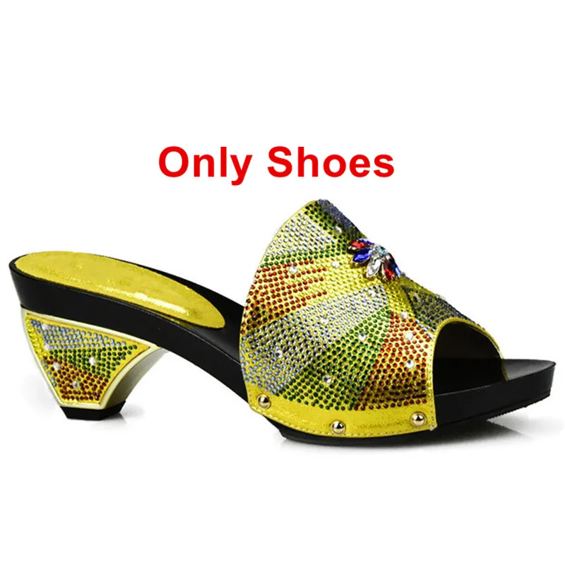 Yellow shoes only Последний черный Цвет в комплекте комплект из обуви и сумки в каблуки итальянская обувь и сумочка в комплекте; комплект из туфель и сумочки в стразы; Свадебная обувь - Цвет: Yellow shoes only