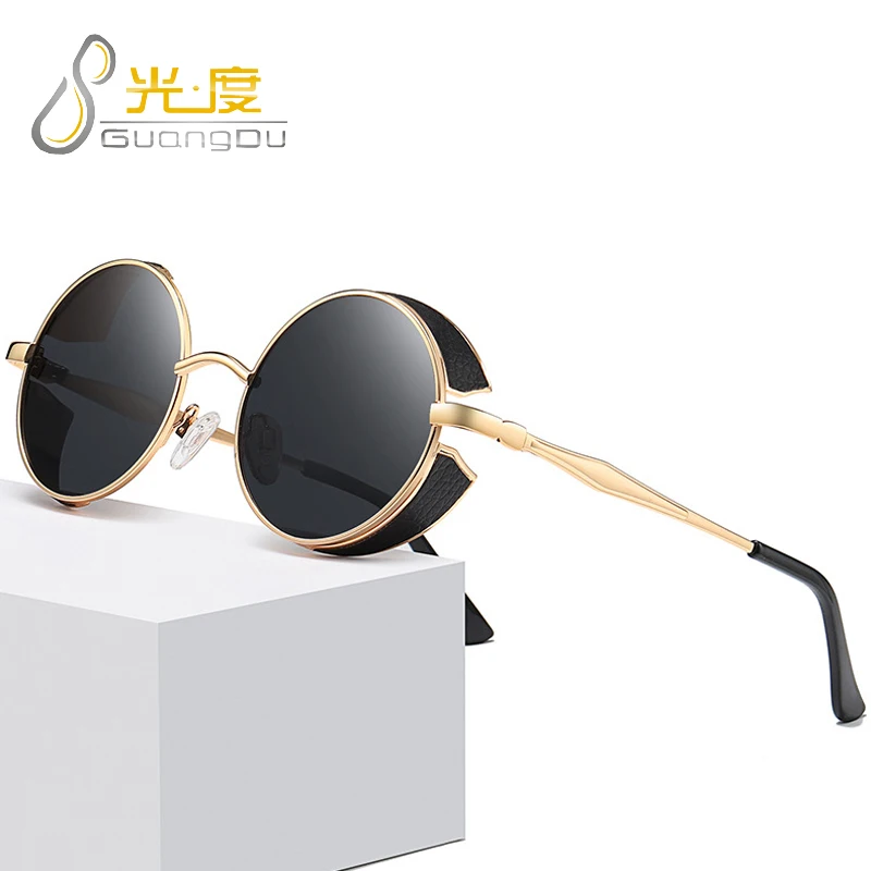 

New Women's Polarizer Sunglasses Men Outdoor Driving Eyewear UV400 Round Frame Design Classic Punk Style Night Vision Glasses