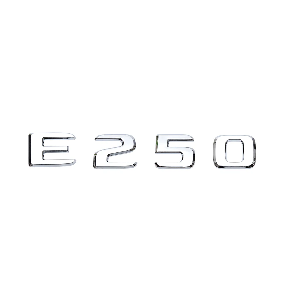 Багажник Задняя эмблема значок хромированные буквы E 230 E 250 для Mercedes Benz W211 W212 E-CLASS E230 E250