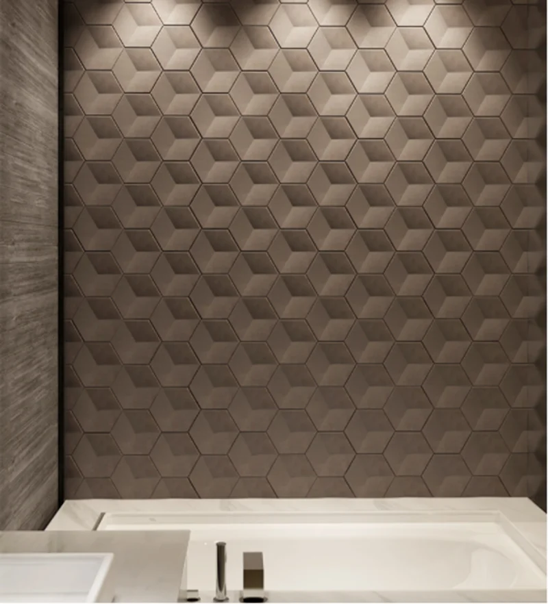 Шестиугольная Геометрическая плитка для стен силиконовые формы бетон ТВ фон бетонные кирпичные формы