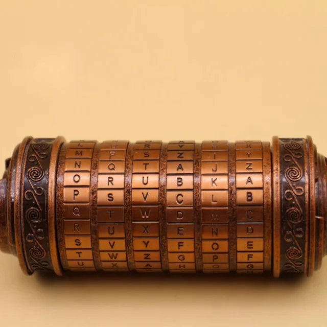 Creative Metal Cryptex Locks Leonardo Da Vinci Code Toys Letter Password Escape Chamber Props Birthday Gifts For Friends 2