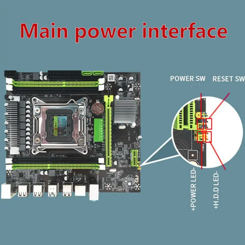  X79H 8 Core LGA 2011 Gaming Motherboard 4xDDR3 DIMM Desktop Computer Mainboard