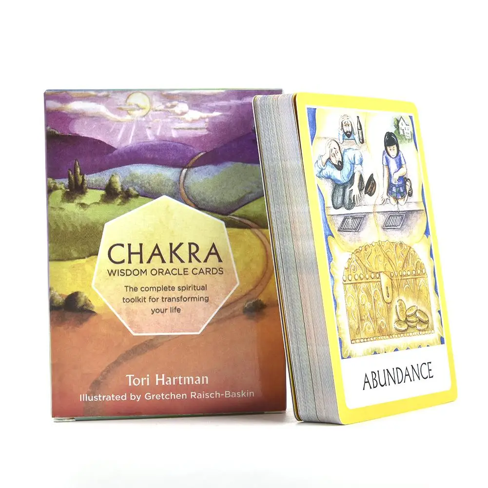 Chakra Tarot Cards Deck Board Game Card Box For Women Party Time Games Playing Cards Entertainment Family Gift Party Playing