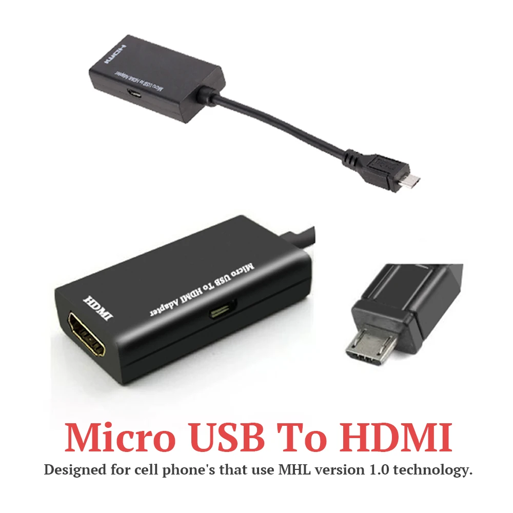 MHL Micro USB к 1080P HDMI кабель адаптер для Android телефон экран литой ноутбук с HDTV HD HDMI адаптер Micro USB к кабель HDMI
