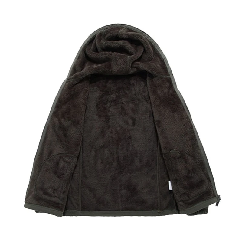 Зимние Для Мужчин's Soft Shell куртка в стиле милитари спортивной толстый Теплая парка плюс Размеры 8XL Повседневное с капюшоном теплый флис пальто