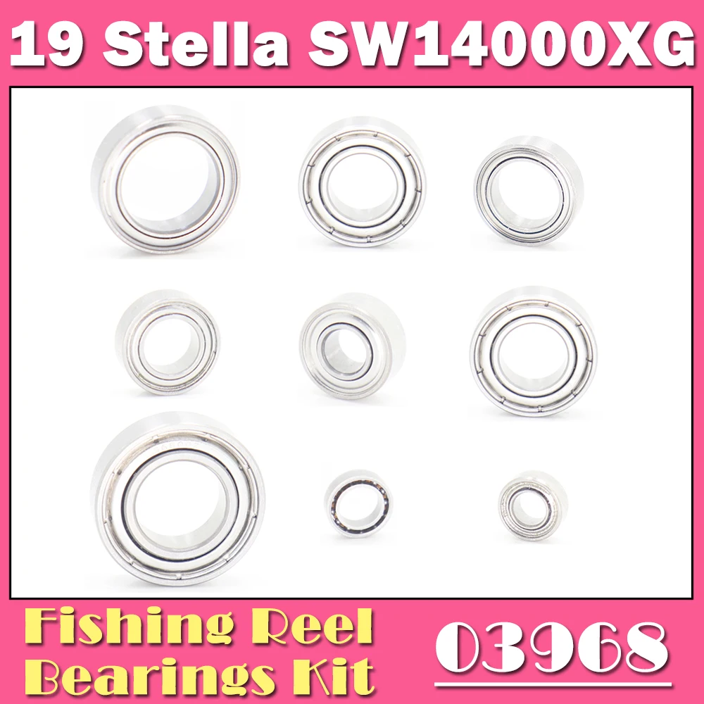 Fishing Reel Stainless Steel Ball Bearings Kit For Shimano 19 Stella Sw14000xg 14000pg 03968